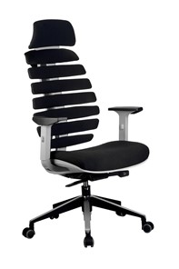Кресло офисное Riva Chair SHARK (Черный/серый) в Симферополе