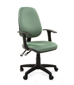 Кресло компьютерное CHAIRMAN 661 Ткань стандарт 15-158 зеленая в Симферополе - предосмотр