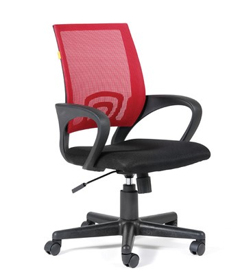 Офисное кресло CHAIRMAN 696 black Сетчатый акрил DW69 красный в Симферополе - изображение