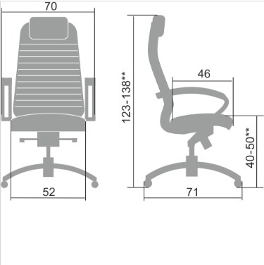 Офисное кресло Samurai K-1.041 бежевый в Симферополе - изображение 1