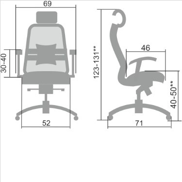 Офисное кресло Samurai SL-3.04, черный в Симферополе - изображение 1