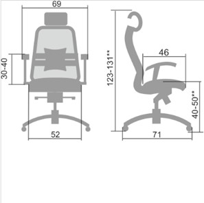 Офисное кресло Samurai S-3.04, черный в Симферополе - предосмотр 4