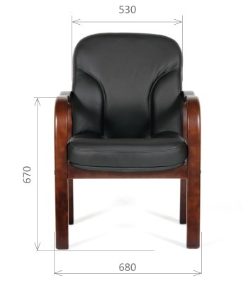 Офисное кресло CHAIRMAN 658 Натуральная кожа черный в Симферополе - изображение 1