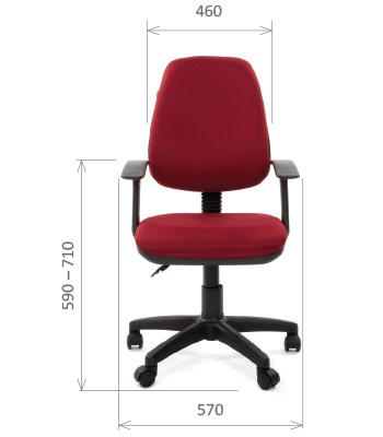 Компьютерное кресло CHAIRMAN 661 Ткань стандарт 15-11 красная в Симферополе - изображение 1