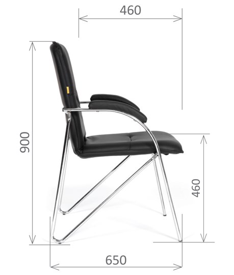 Кресло офисное CHAIRMAN 850 Экокожа Terra 118 черная в Симферополе - изображение 2