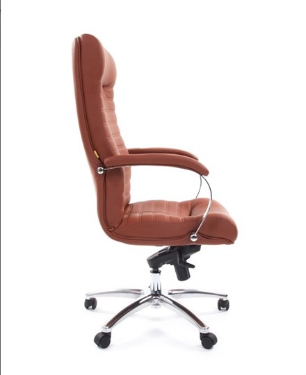 Офисное кресло CHAIRMAN 480 Экокожа Terra 111 (коричневая) в Симферополе - изображение 2