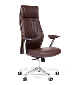 Кресло офисное CHAIRMAN Vista Экокожа премиум коричневая (vista) в Симферополе - предосмотр
