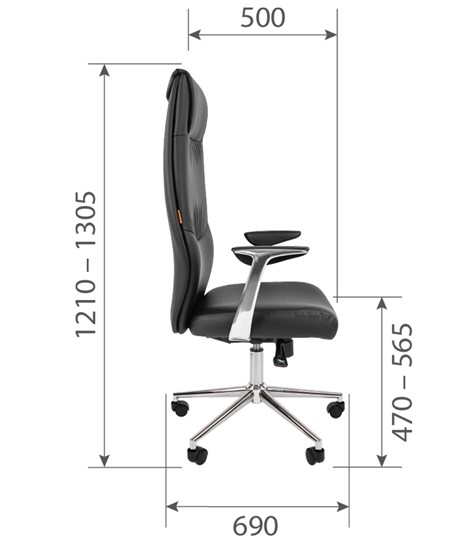 Кресло офисное CHAIRMAN Vista Экокожа премиум коричневая (vista) в Симферополе - изображение 6