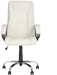 Офисное кресло ELLY (CHR68) экокожа ECO-50, белая в Симферополе