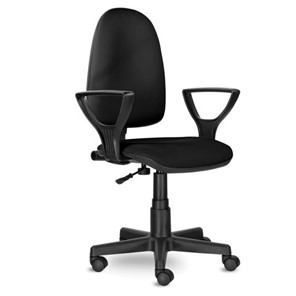 Кресло офисное Brabix Prestige Ergo MG-311 (регулируемая эргономичная спинка, кожзам, черное) 531877 в Симферополе