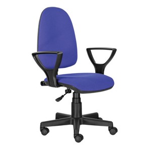 Компьютерное кресло Brabix Prestige Ergo MG-311 (регулируемая эргономичная спинка, ткань, черно-синее) 531876 в Симферополе