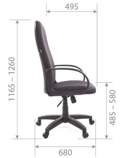 Офисное кресло CHAIRMAN 279 JP15-1 черно-серый в Симферополе - изображение 5