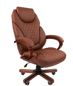 Офисное кресло CHAIRMAN 406, коричневый в Симферополе