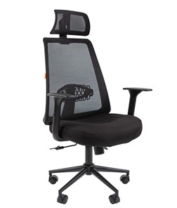 Офисное кресло CHAIRMAN 535 BLACK Сетчатый акрил черный / Полиэстер черный в Симферополе