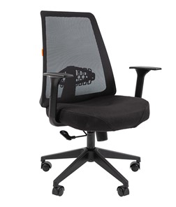 Кресло компьютерное CHAIRMAN 535 LT Сетчатый акрил черный / Полиэстер черный в Симферополе