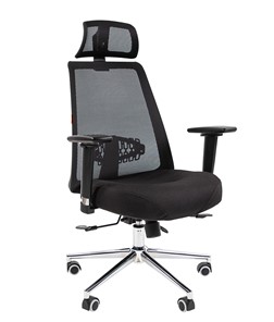 Офисное кресло CHAIRMAN 535 LUX сетчатый акрил черный / полиэстер черный в Симферополе
