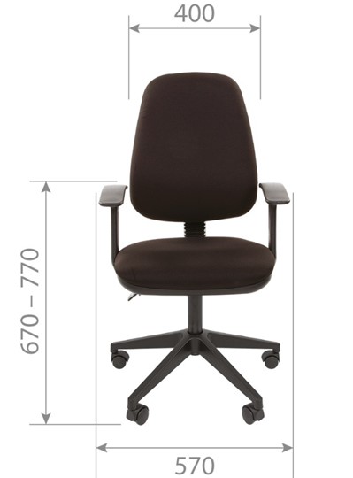 Офисное кресло CHAIRMAN 661 Ткань стандарт 15-13 серая в Симферополе - изображение 3