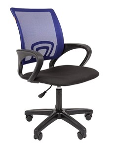 Компьютерное кресло CHAIRMAN 696 black LT, синий в Симферополе