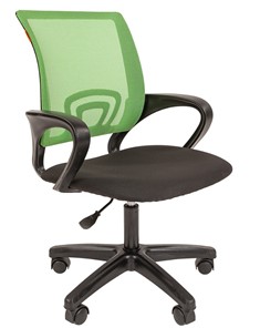 Кресло компьютерное CHAIRMAN 696 black LT, зеленое в Симферополе