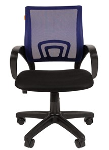 Компьютерное кресло CHAIRMAN 696 black Сетчатый акрил DW61 синий в Симферополе - предосмотр 1