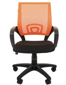 Компьютерное кресло CHAIRMAN 696 black Сетчатый акрил DW66 оранжевый в Симферополе - предосмотр 4