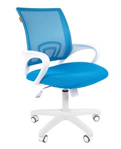 Офисное кресло CHAIRMAN 696 white, tw12-tw04 голубой в Симферополе