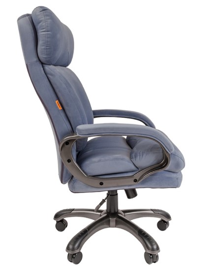 Кресло компьютерное CHAIRMAN HOME 505, велюр голубое в Симферополе - изображение 4