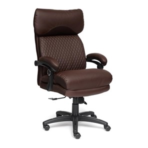 Офисное кресло CHIEF кож/зам/ткань, коричневый/коричневый стеганный, 36-36/36-36 стеганный/24 арт.13111 в Симферополе