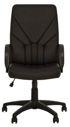Кресло компьютерное MANAGER (PL64) экокожа ECO-30, черная в Симферополе - изображение