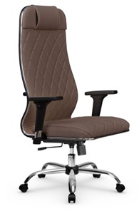 Кресло офисное Мetta L 1m 40M/2D Infinity Easy Clean (MPES) топган, нижняя часть 17833 светло-коричневый в Симферополе