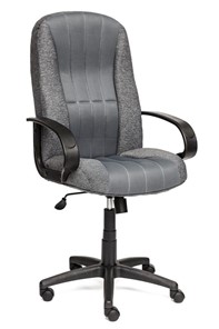 Офисное кресло СН833 ткань/сетка, серая/серая, арт.10327 в Симферополе