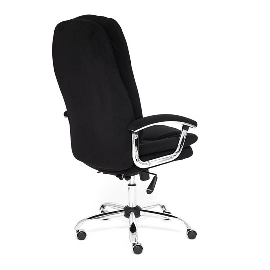 Кресло офисное SOFTY LUX флок, черный, арт.13594 в Симферополе - изображение 3