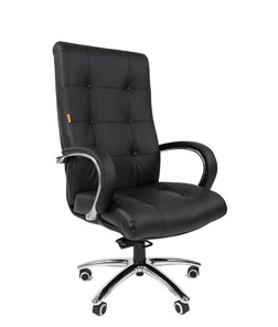 Офисное кресло CHAIRMAN 424 Кожа черная в Симферополе