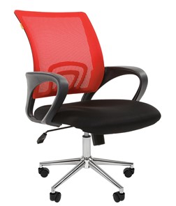 Кресло офисное CHAIRMAN 696 CHROME Сетка TW-69 (красный) в Симферополе