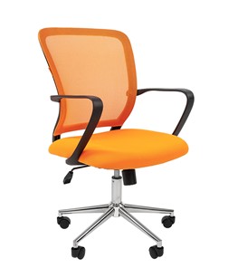 Кресло офисное CHAIRMAN 698 CHROME new Сетка TW-66 (оранжевый) в Симферополе