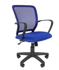 Компьютерное кресло CHAIRMAN 698 black TW-05, ткань, цвет синий в Симферополе