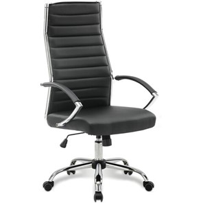 Кресло офисное Brabix Style EX-528 (экокожа, хром, черное) 531947 в Симферополе
