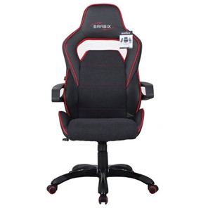 Офисное кресло Brabix Nitro GM-001 (ткань, экокожа, черное, вставки красные) 531816 в Симферополе