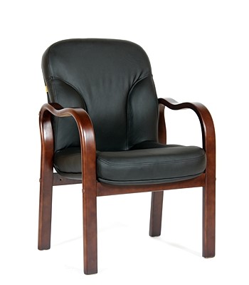 Офисное кресло CHAIRMAN 658 Натуральная кожа черный в Симферополе - изображение