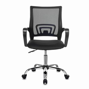 Офисное кресло Brabix Fly MG-396 (с подлокотниками, сетка, хром, черное) 532086 в Симферополе