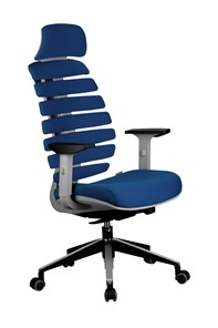 Офисное кресло Riva Chair SHARK (Синий/серый) в Симферополе