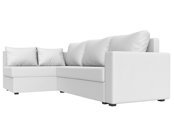 Угловой раскладной диван Мансберг, Белый (Экокожа) в Симферополе - изображение 7