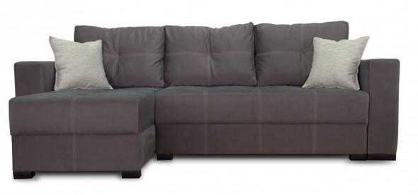 Угловой диван Fashion soft 210 (Uno grey + Brix latte) в Симферополе - изображение