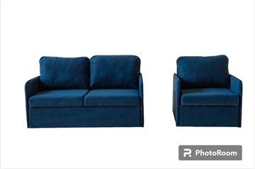 Набор мебели Амира синий диван + кресло в Симферополе