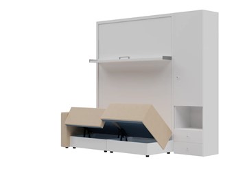 Диван Кровать-трансформер Smart (КД 1400+ШП), шкаф правый, левый подлокотник в Симферополе - предосмотр 1