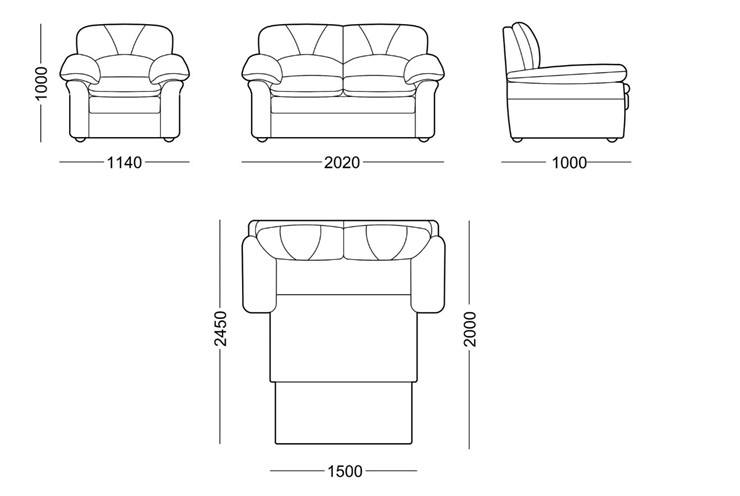 Прямой диван Моника люкс в Симферополе - изображение 7