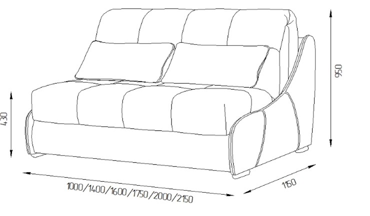 Прямой диван Токио 130 (ППУ) в Симферополе - изображение 11