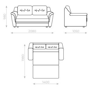 Прямой диван Вега 2 МД в Симферополе - изображение 5
