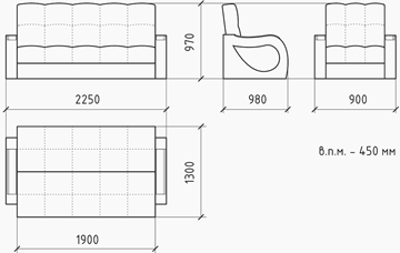 Прямой диван Лазурит 8 БД в Симферополе - предосмотр 5