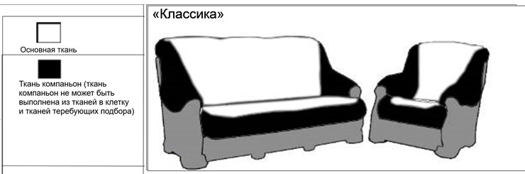 Прямой диван Классика А, Седафлекс в Симферополе - изображение 3